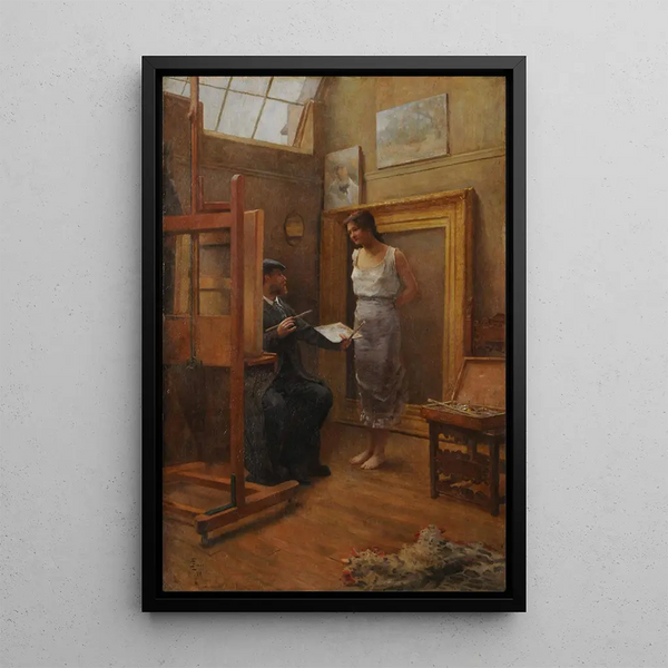 In the workshop - Eduardo Sivori — framed artwork on a wall
