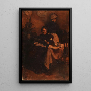 Reproduction of the painting La Petite Rentière - Eduardo Sivori