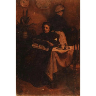 Reproduction of the painting La Petite Rentière - Eduardo Sivori