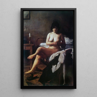 Reproduction of the painting The awakening of the good - Eduardo Sivori