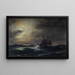 Large-scale Cutter Painting - Eduardo de Martino — framed artwork on a wall