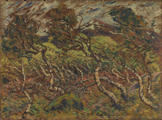 Birch dwarf under the storm - Edvard Diriks — artwork view