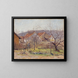 Spring Sun Painting - Edvard Diriks — framed artwork on a wall