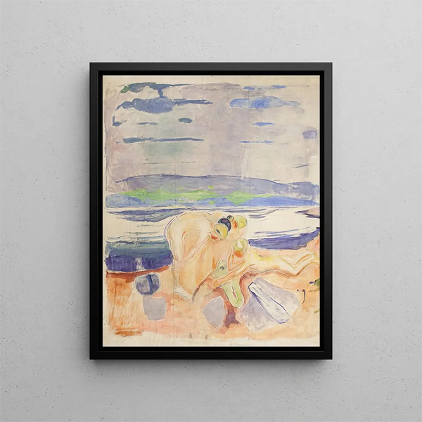 Alma Mater Exploration of Children - Edvard Munch — framed artwork on a wall