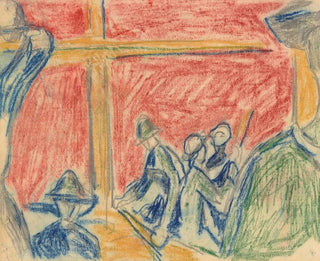 Scene of Workers - Edvard Munch — artwork view
