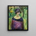 Birgit Prestø in the garden - Edvard Munch — framed artwork on a wall