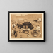 The hearse at Potsdamer Platz - Edvard Munch — framed artwork on a wall