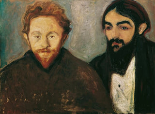 The painter Paul Herrmann and the doctor Paul Contard - Edvard Munch — artwork view