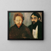 The painter Paul Herrmann and the doctor Paul Contard - Edvard Munch — framed artwork on a wall