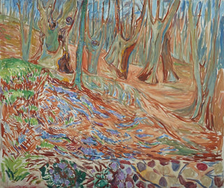 Forest of Ash Trees in Spring - Edvard Munch — artwork view
