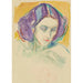 Head of a Woman - Edvard Munch — artwork view