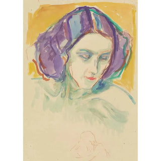 Head of a Woman - Edvard Munch — artwork view