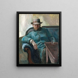 Son chasseur - Edvard Munch — framed artwork on a wall