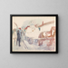 Horse and Car in the Street - Edvard Munch — framed artwork on a wall