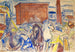 Horse-drawn carriage on a construction site - Edvard Munch — artwork view
