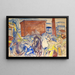Horse-drawn carriage on a construction site - Edvard Munch — framed artwork on a wall
