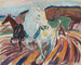 horses plowing - Edvard Munch — artwork view