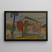 House with Red Virginia Creeper - Edvard Munch — framed artwork on a wall