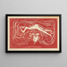 In the human brain - Edvard Munch — framed artwork on a wall