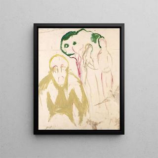 Motif de la jalousie - Edvard Munch — framed artwork on a wall