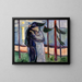 Kissing on the Beach - Edvard Munch — framed artwork on a wall