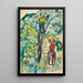 Women harvesting fruits - Edvard Munch — framed artwork on a wall