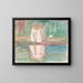 Women on the Beach by Sørstrand - Edvard Munch — framed artwork on a wall
