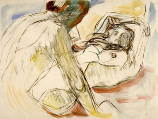 Man and Woman - Edvard Munch — artwork view
