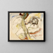 Man and Woman - Edvard Munch — framed artwork on a wall