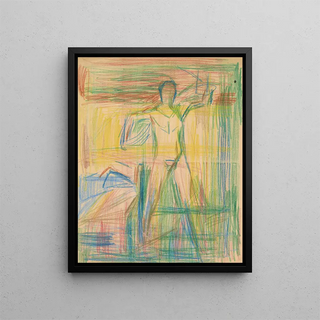 L'homme agit - Edvard Munch — framed artwork on a wall