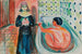 Marat in the bath and Charlotte Corday - Edvard Munch — artwork view