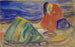 Melancholy, woman crying on the beach - Edvard Munch — artwork view