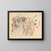 The People - Edvard Munch — framed artwork on a wall