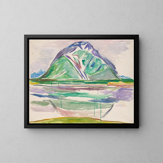 Mountains - Edvard Munch — framed artwork on a wall