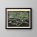 Mystic River Painting - Edvard Munch — framed artwork on a wall