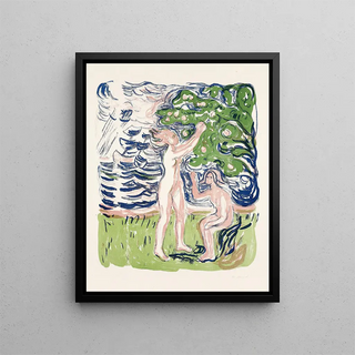 Neutral Painting - Edvard Munch — framed artwork on a wall