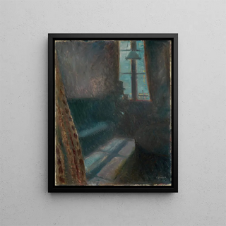 Night in Saint-Cloud - Edvard Munch — framed artwork on a wall