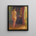 Nude Portrait in Front of the Mirror - Edvard Munch — framed artwork on a wall