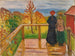 On the Veranda - Edvard Munch — artwork view