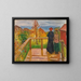 On the Veranda - Edvard Munch — framed artwork on a wall