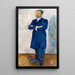Portrait of Ernest Thiel - Edvard Munch — framed artwork on a wall