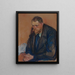 Portrait of Helge Bäckström - Edvard Munch — framed artwork on a wall