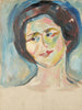 Portrait of the Model - Edvard Munch — artwork view