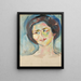 Portrait of the Model - Edvard Munch — framed artwork on a wall