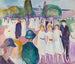 Spring Walk Painting - Edvard Munch — artwork view