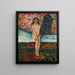 Puberty - Edvard Munch — framed artwork on a wall
