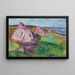 Red Rocks at Åsgårdstrand - Edvard Munch — framed artwork on a wall