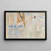 Trunks rugueux dans la neige - Edvard Munch — framed artwork on a wall