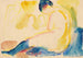 a Nude Woman Sitting with Blue Stockings - Edvard Munch — artwork view