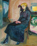 Young seated woman Young woman sitting - Edvard Munch — artwork view